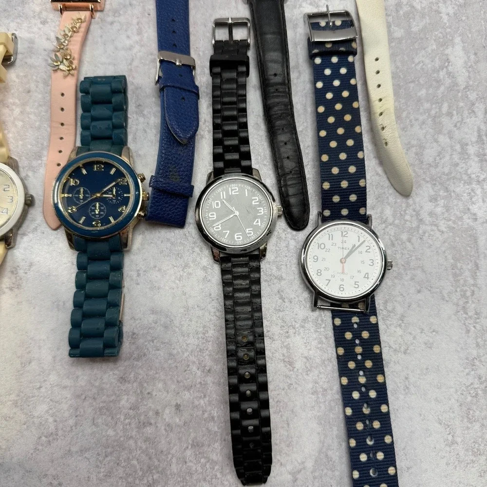 Bundle of 9 Watches Untested‎ - TimeX, Juicy Couture, Accutime, Xhilaration